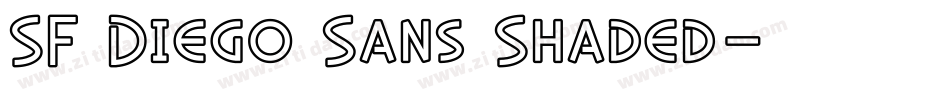 SF Diego Sans Shaded字体转换